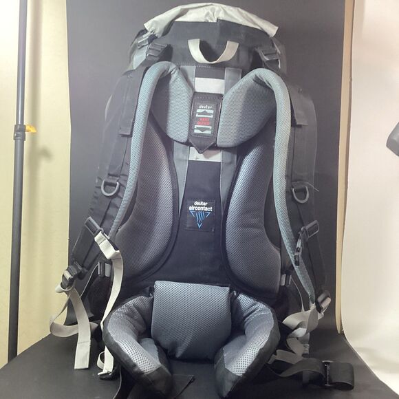 Deuter Aircontact Pro 75+15 Internal Frame Orange & Gray Hiking Camping Backpack - Picture 3 of 15